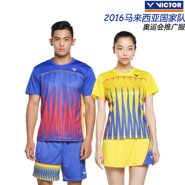 胜利VICTOR威克多马来西亚队推广版运动羽毛球服T6506男女款T6507