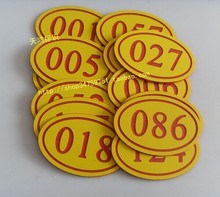 数字牌微机号码牌家具编号牌双色板雕刻牌桌椅序号牌柜号牌门号牌