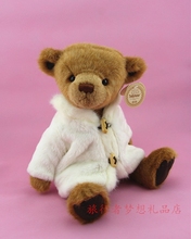 专柜正品 玩具精美新年礼物订 正版Teddymanor毛领白大衣泰迪熊