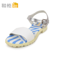 Daphne/达芙妮旗下鞋柜女鞋夏时尚新款松女平底凉鞋清仓