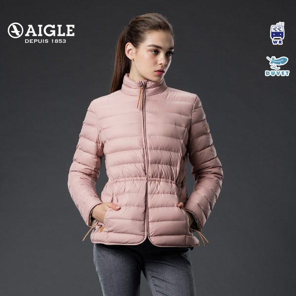 AIGLE 艾高 女士短款轻量保暖白鹅绒羽绒服 FIRD
