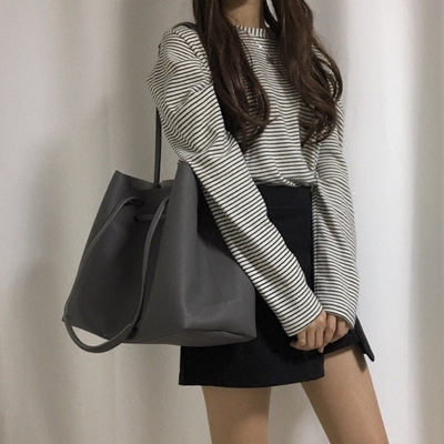 2018春季新款女包包ins韩国人气复古大包包子母包简约手提单肩包
