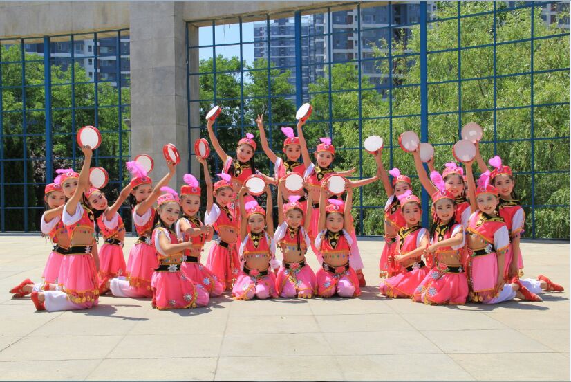 儿童舞蹈服装女童练功服夏季女孩拉丁跳舞裙短