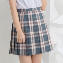 学院风可爱JK制服百褶裙 雾里青格子裙 梗豆物语 独家原创自制