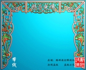 031荷花莲花镂空神龛带线 精雕图花草精雕图花鸟荷花精雕图灰度HC