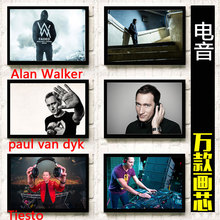 艾伦沃克 paul van Tiesto Walker dyk Alan 电音舞曲派对海报画