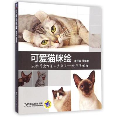 正版 可爱猫咪绘 20位可爱喵星人大集合镜子里的猫 孟祥雷 猫咪绘画书籍 彩色铅笔画入门 色铅笔教程 美术教材 彩铅动物绘画技巧书