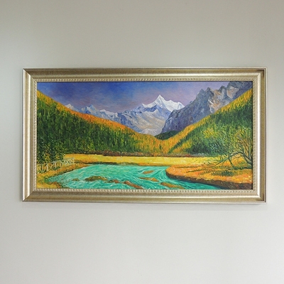 欧美客厅装饰画油画2018新款