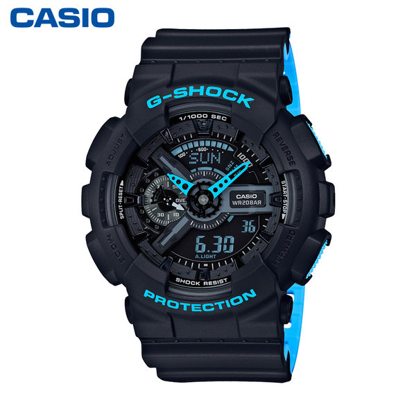 卡西欧旗舰店官网G-SHOCK运动防水手表男表GA-110LN男士手表CASIO