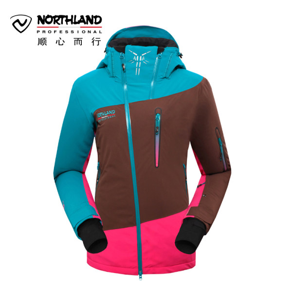 诺诗兰NORTHLAND户外滑板服女冬季弹力防风保暖滑雪衣 GK132407