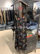 【韩国代购一件包邮】2019年秋 jane birkin 碎花豹纹吊带连衣裙