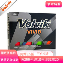 实体现货韩国VolvikVivid高尔夫球三层彩球比赛球柔软触感1盒12粒