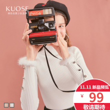 阔色2018秋冬新款韩版女学生白色修身显瘦半高领打底毛针织衫图片
