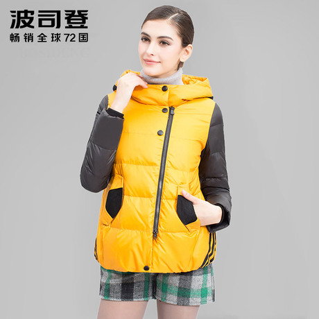 2016秋冬新款波司登羽绒服女士短款时尚休闲连帽保暖女装B1401130商品大图