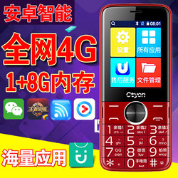 4G电信全网通智能手机三网双卡WiFi老人机备用ctyon/世纪天元CT07