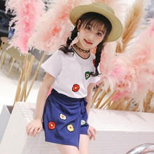 8小孩子7女孩6夏天衣服4两件套短裤 9套装 5到12岁11春夏季10女童装