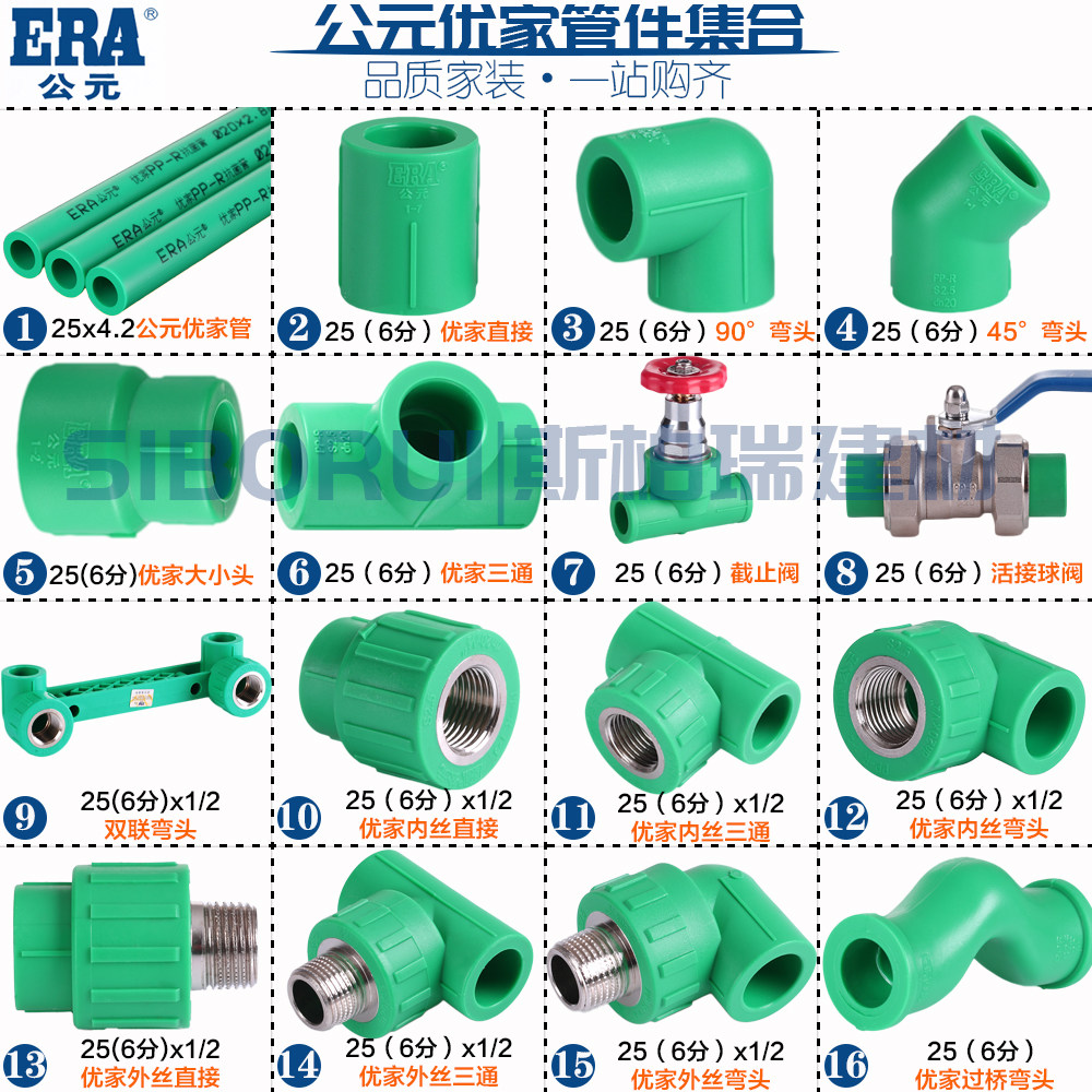 给水管配件名称及图片,给水管道配件有哪些,水管接头配件名称大全_大山谷图库