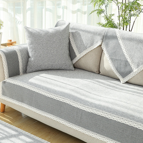 棉麻布艺沙发垫四季通用亚麻简约现代夏季坐垫全包万能沙发套巾罩