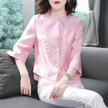 汉服秋季新款女改良版旗袍上衣中国风禅服少女日常唐装外套图片