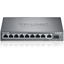 TP-LINK SG1210P 8口千兆POE交换机 1千兆口+1千兆光纤口