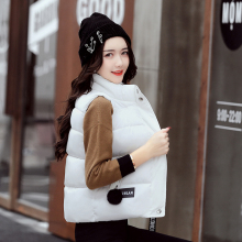 2018新款棉马甲女秋冬装韩版短款学生棉衣服外套女装无袖背心坎肩图片