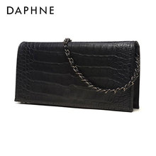Daphne/达芙妮欧美时尚鳄鱼纹小方包斜挎信封女包1016183083