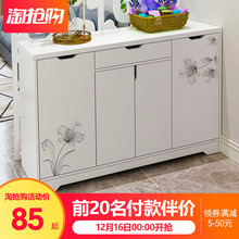 简易门口鞋 柜收纳简约现代门厅玄关柜多功能仿守揪济型家用鞋