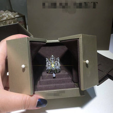 925纯银镀金二合一皇冠为爱加冕戒指高端奢华婚礼结婚钻戒婚聚会