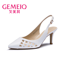 1612195 2016镂空尖头女凉鞋 新品 女鞋 戈美其专柜正品 戈美其春款