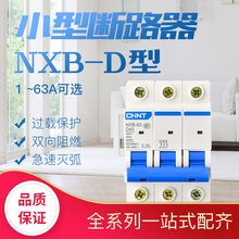 正泰NXB-63D型空气开关4p2p32a40a家用小型断路器3p63a保护器100a
