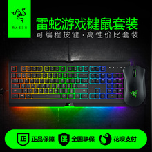 Razer雷蛇键鼠吃鸡游戏套装 萨诺狼蛛幻彩专业幻彩版键盘+雷蛇蝰蛇2000DPI/幻目灵蛇鼠标绝地求生/CF/LOL网咖
