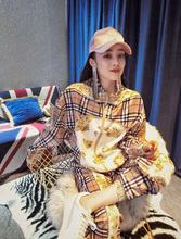 女装 两件套 格子棒球服上衣休闲裤 时尚 韩版 套装 欧洲站2019秋季新款