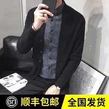 修身 显瘦百搭休闲毛衣外套 韩版 秋季男士 2019新款 针织开衫 专柜正品