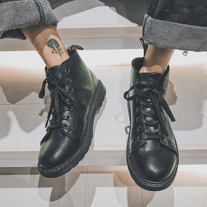 户外复古沙漠黑色靴子