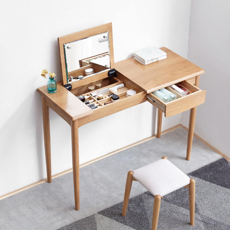源氏木语全实木化妆桌Y83D24