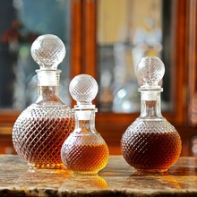 红酒包装 500ml 玻璃醒酒器 1000ml 高档钻石酒瓶 玻璃瓶250ml 多款