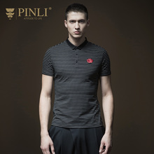 潮B182212004 海魂条纹短袖 夏季新品 t恤polo衫 男装 PINLI品立保罗衫