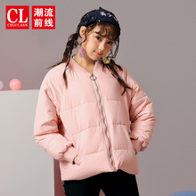 潮流前线2018冬装新品棉服外套女短款韩版宽松女士休闲保暖外套图片