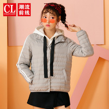 潮流前线2018冬装新品短款羽绒服外套女韩版潮流立领女士休闲外套图片