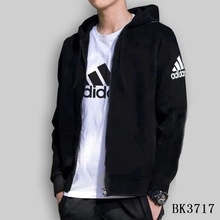 阿迪达斯 男子舒适运动连帽茄克跑步运动外套BK3717BQ6822 Adidas