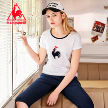 0151181 纯棉短袖 18春新品 运动T恤女CBT 乐卡克法国公鸡经典