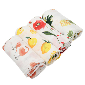 婴儿竹纤维纱布包巾抱被