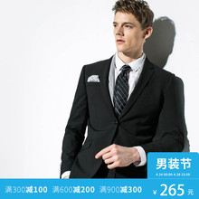 商务西服T 41615X002 SELECTED思莱德平驳领两粒扣修身