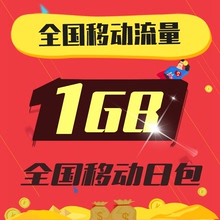 全国移动日包流量充值1GB手机上网加油包国内通用叠加包支持234G