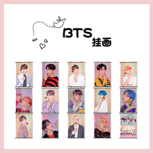 周边 防弹少年团BTS灵魂地图人物概念照片大挂画布画海报官方同款