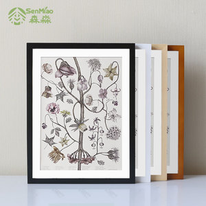 实木相框简约12寸16182024挂墙创意a4A3装裱相框外框定制8开4k