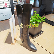 专柜正品 时尚 千百度女鞋 国内代购 冬款 绒里长靴A7621407A01