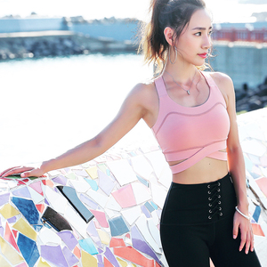 暴走的萝莉交叉纯色运动文胸