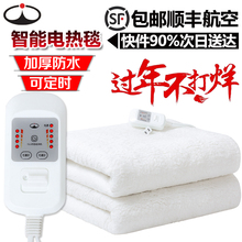 望峰加大单人双人电热毯恒温定时调温三人超大电褥加厚可水洗防水