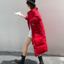 中长款韩版棉衣外套大衣 宽松大码cec百搭外衣2018冬季新棉服女图片